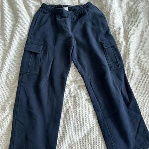 Aritzia Blue Cargo Pants Relaxed Fit